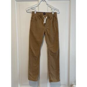 Gap Kids Slim-Fit Stretchy Beige Caramel Denim Pants Boys L 10-11 Pull-On